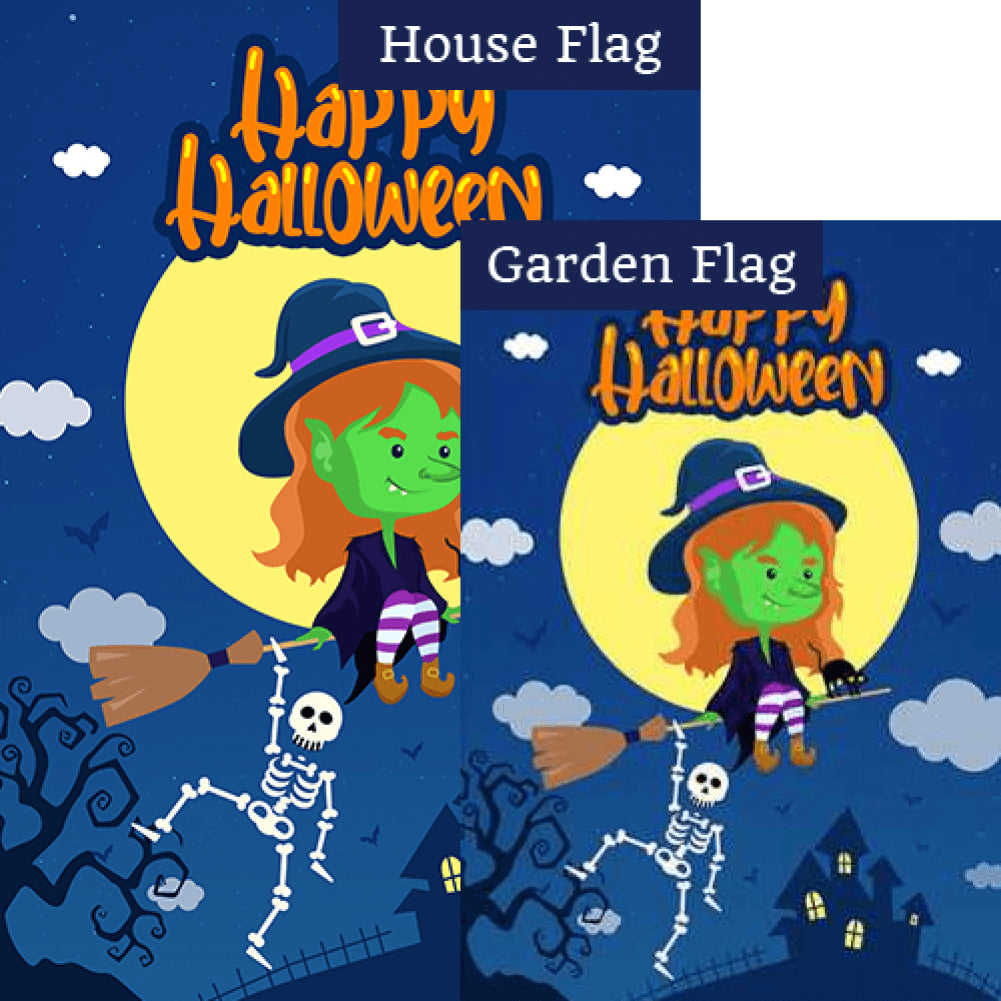 "Witch" Way To The Candy? - Flags Set (2 Pieces)