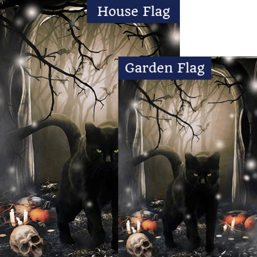 Black Cat Crossing - Flags Set (2 Pieces)