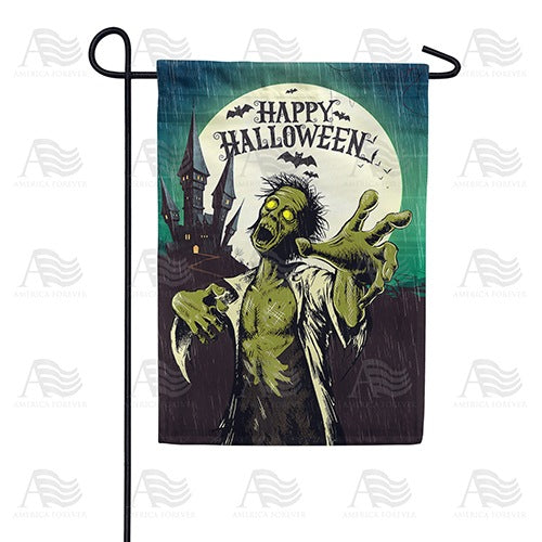 Green Zombie Double Sided Garden Flag