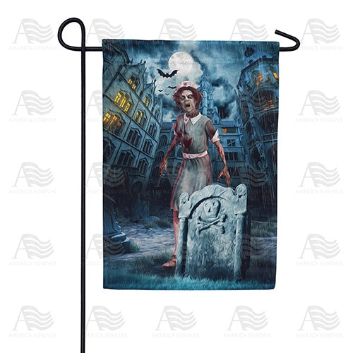Working The Graveyard Shift Double Sided Garden Flag