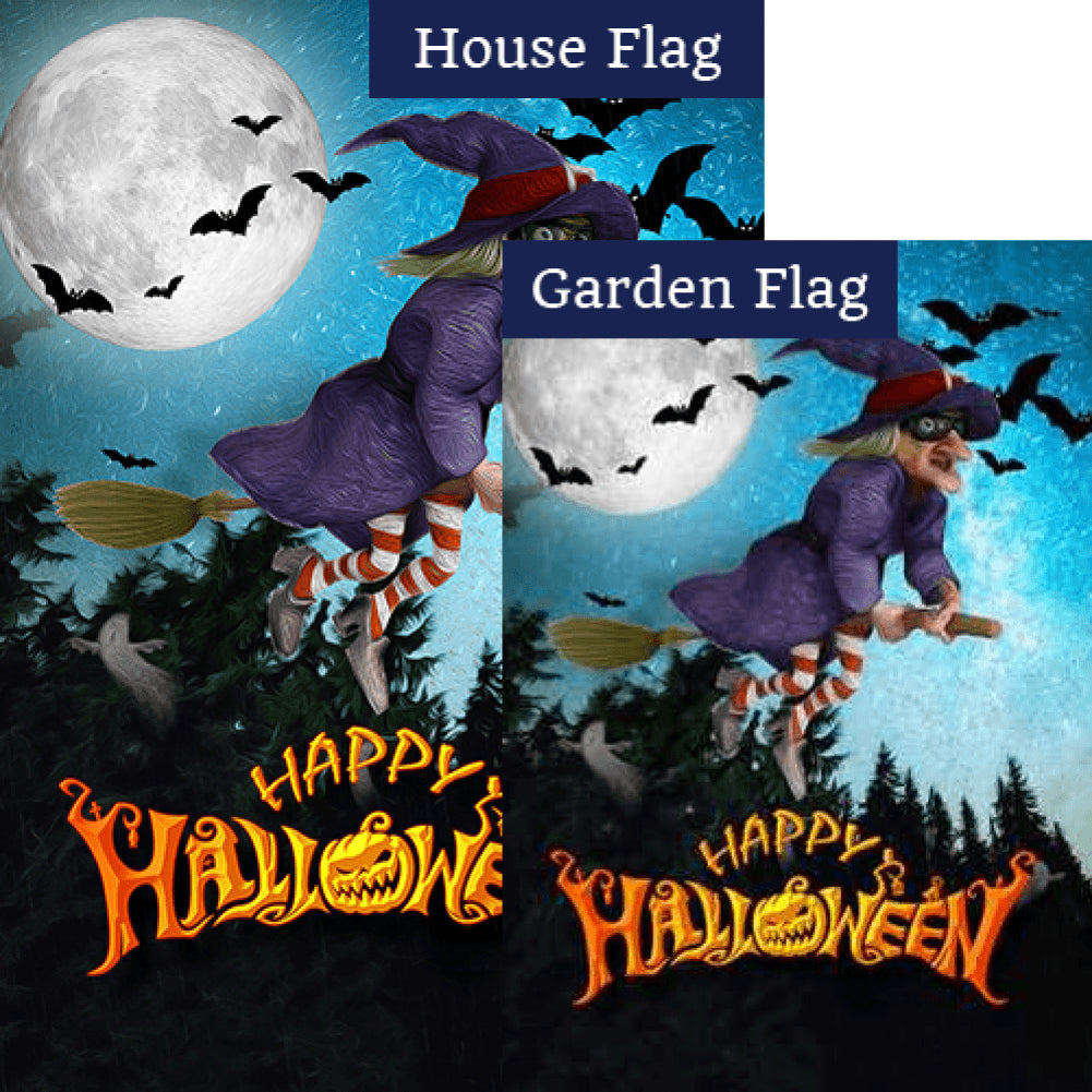 If The Broom Fits, Fly It! - Flags Set (2 Pieces)