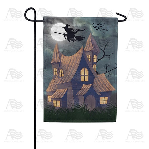 Beware The Witching Hour Double Sided Garden Flag