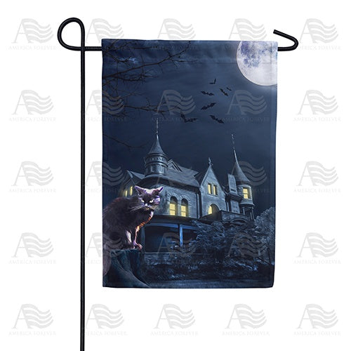 Evil Owns This House Double Sided Garden Flag