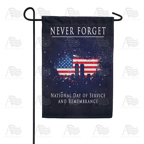 Never Forget Double Sided Garden Flag