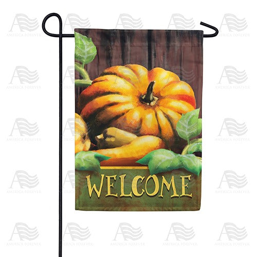 Pumpkin Welcome Double Sided Garden Flag