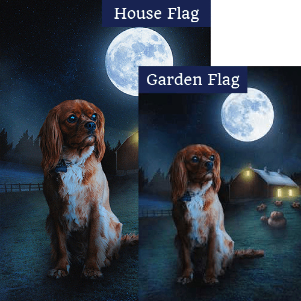The Light Of The Harvest Moon Double Sided Flags Set (2 Pieces)