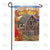 Rustic Autumn Barn Double Sided Garden Flag