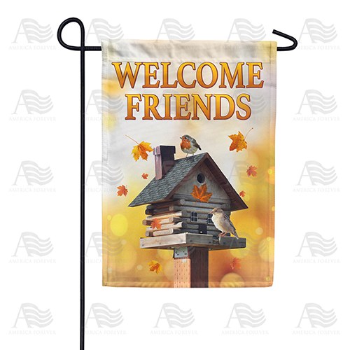 High Rise Log Cabin Double Sided Garden Flag