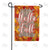 Hello Fall Leaf Border Double Sided Garden Flag