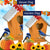 Autumn Birdhouse Bluebirds Double Sided Flags Set (2 Pieces)