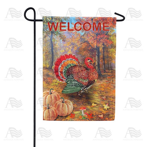 Turkey Strut Double Sided Garden Flag