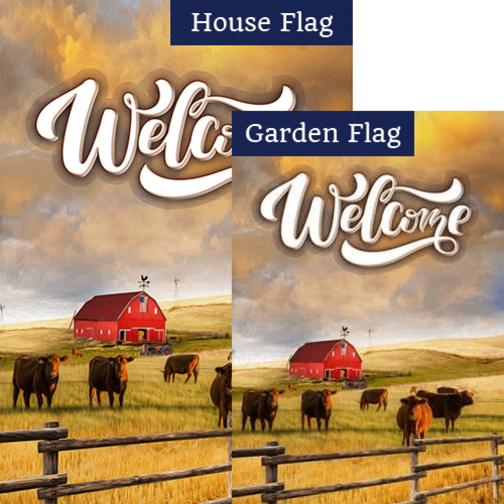 Welcome To Rural America Double Sided Flags Set (2 Pieces)