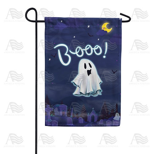 Ghostly Cemetery Double Sided Garden Flag