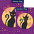 Black Cat Boo Double Sided Flags Set (2 Pieces)