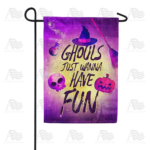Ghoulish Fun Double Sided Garden Flag