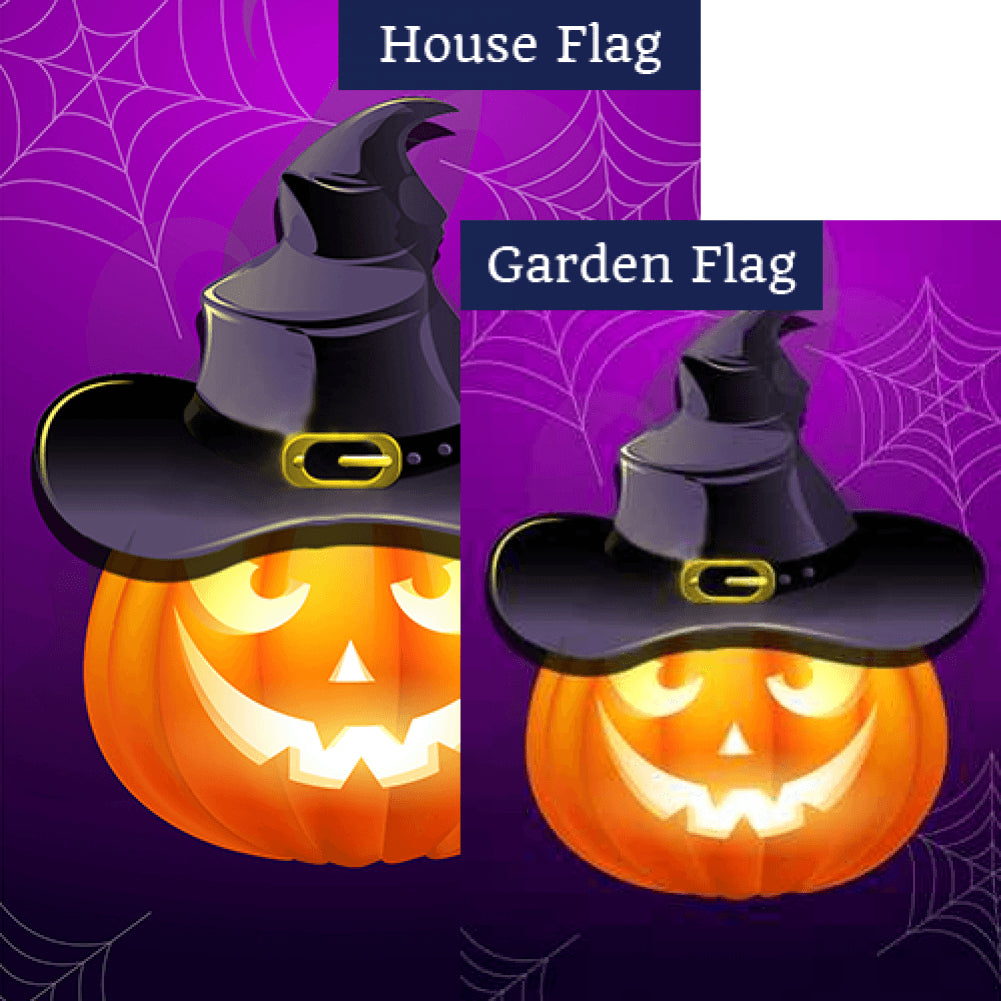 Jack O Lantern Double Sided Flags Set (2 Pieces)