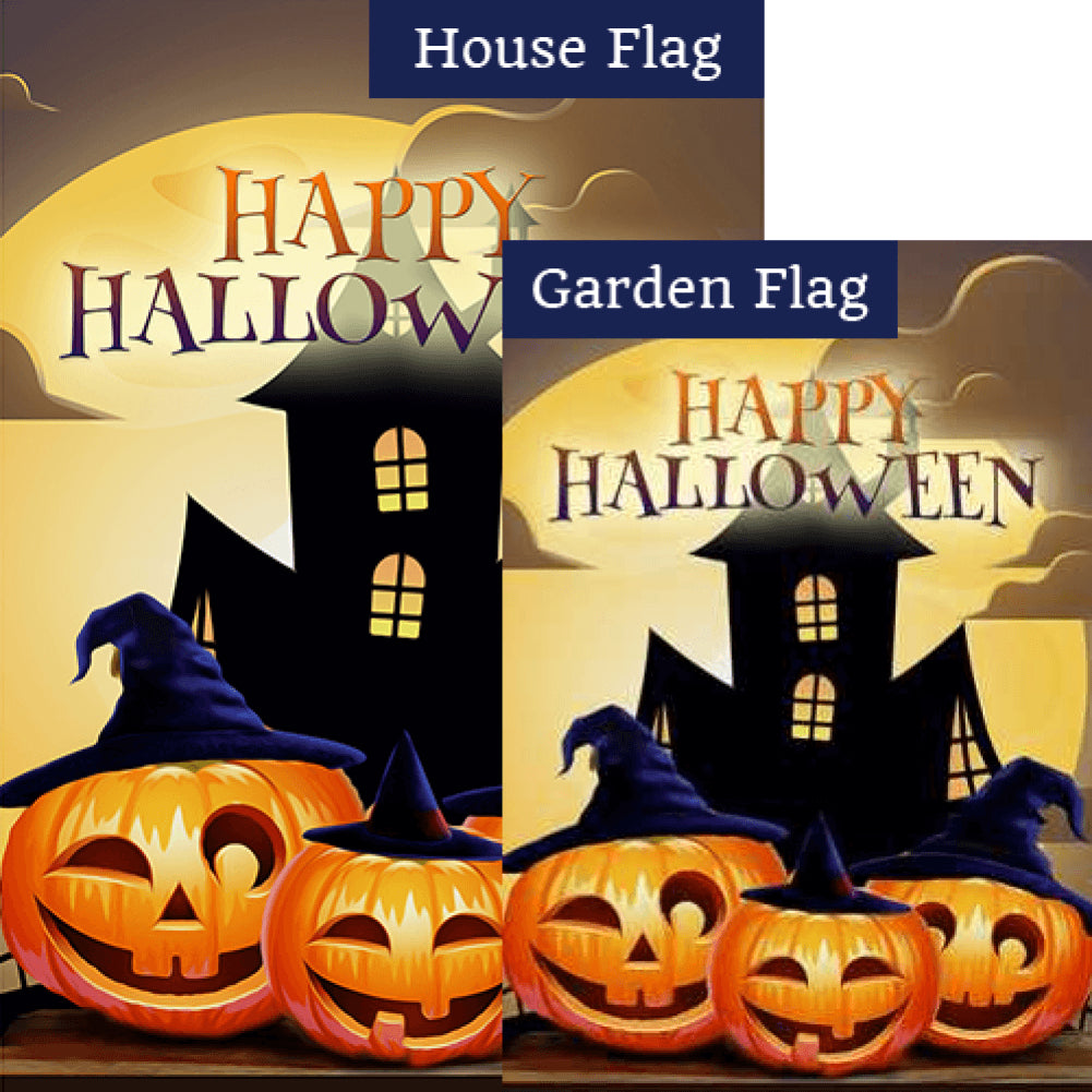 Goofy Pumpkins Double Sided Flags Set (2 Pieces)