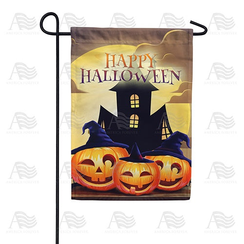 Goofy Pumpkins Double Sided Garden Flag