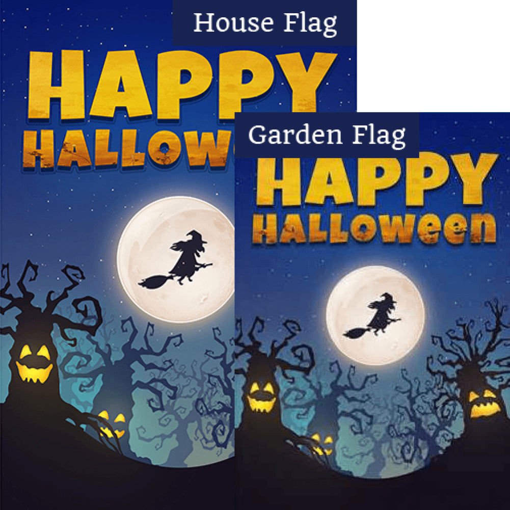 Spooky Trees Double Sided Flags Set (2 Pieces)