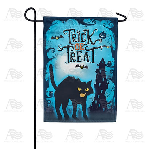 Frightening Feline Double Sided Garden Flag