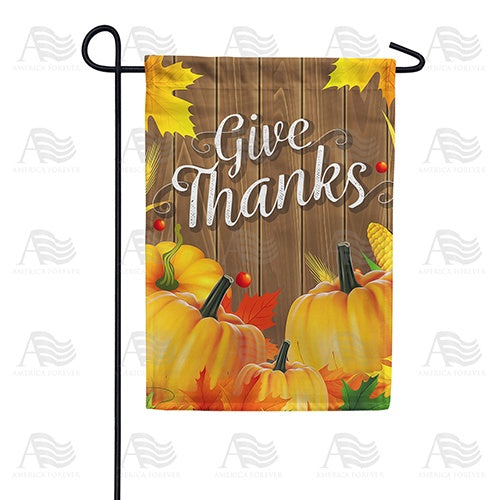 Pumpkin Stems Double Sided Garden Flag