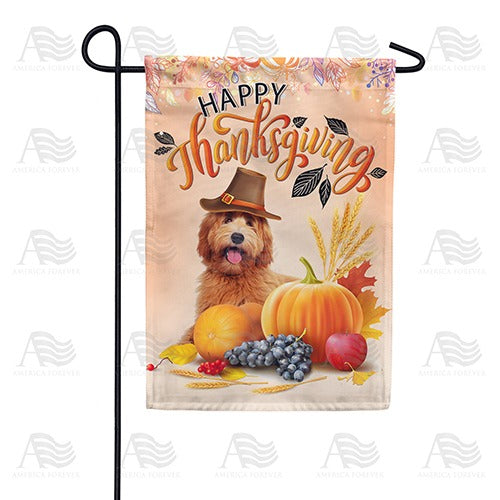 Pilgrim Pup Double Sided Garden Flag