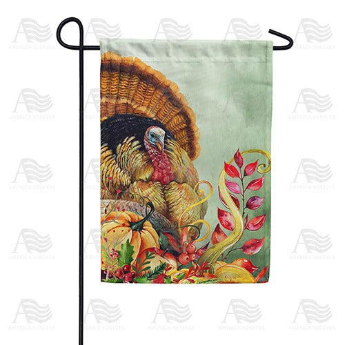 Turkey Harvest Double Sided Garden Flag
