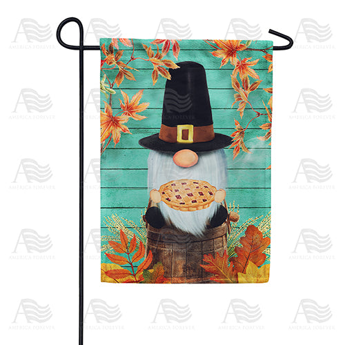 Pilgrim Gnome Double Sided Garden Flag