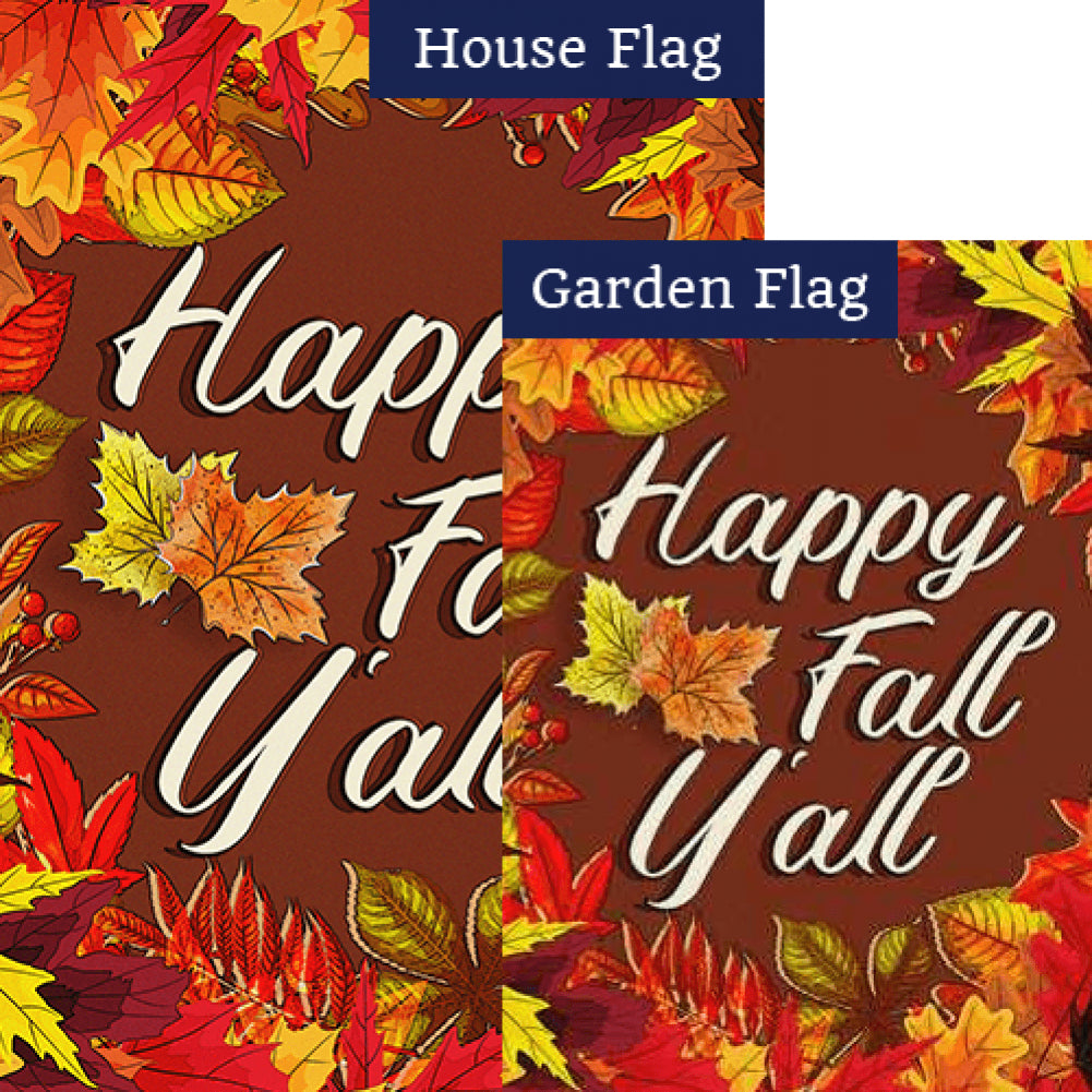 Southern Fall Welcome Double Sided Flags Set (2 Pieces)
