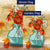 Fall Flowers Painting Double Sided Flags Set (2 Pieces)