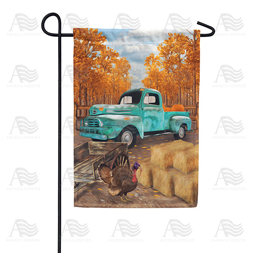 Old Pick Up Truck Double Sided Garden Flag