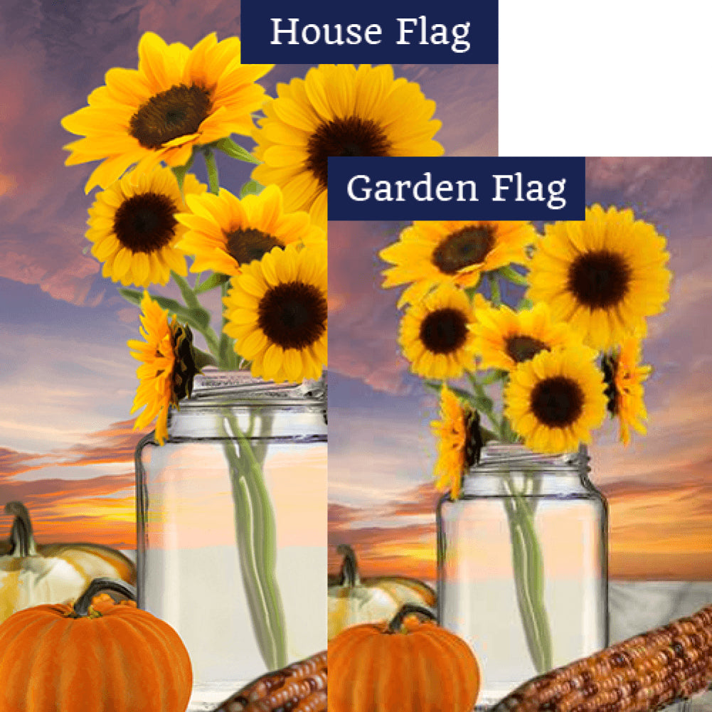 Autumn Fragrance Double Sided Flags Set (2 Pieces)