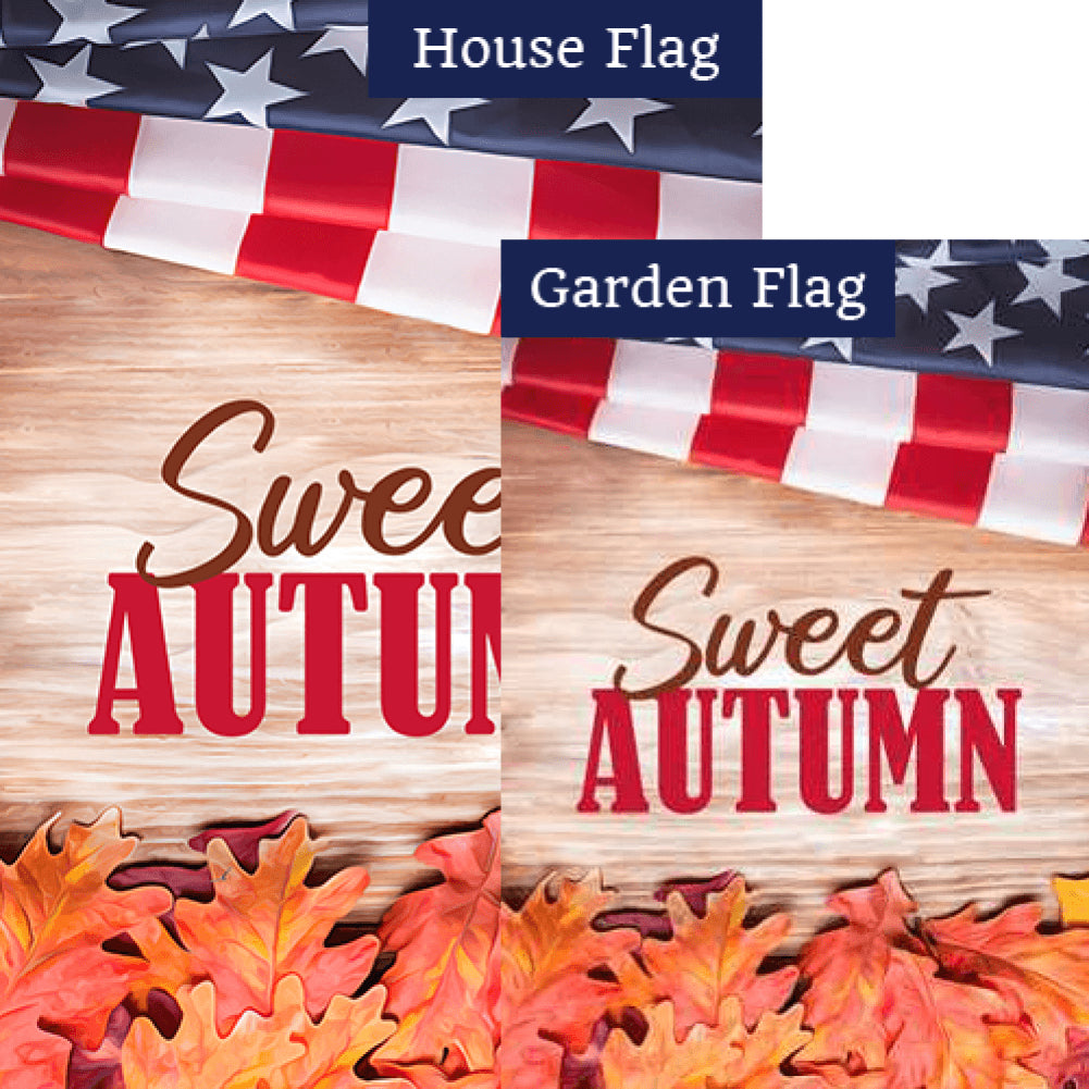 Sweet Autumn Double Sided Flags Set (2 Pieces)