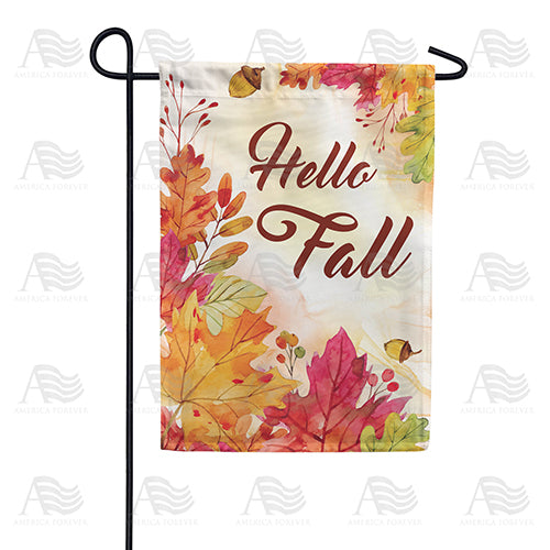 Fall's Colorful Leaves Double Sided Garden Flag