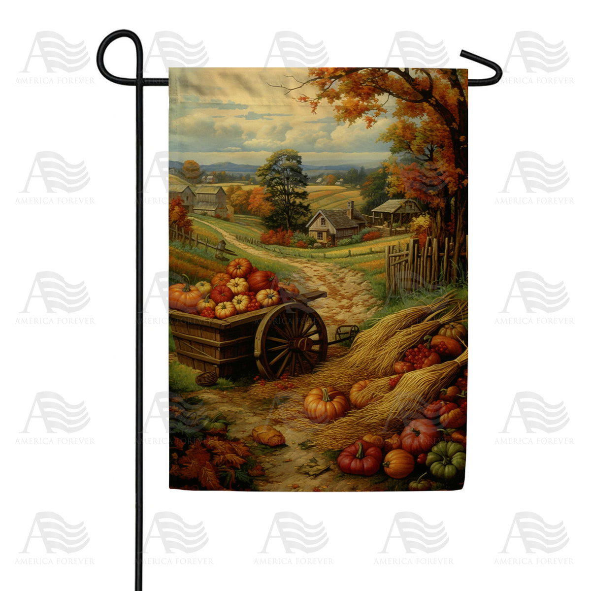 Peaceful Autumn Valley Double Sided Garden Flag