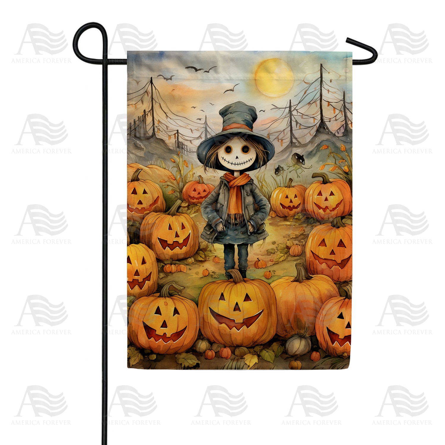 Penelope's Pumpkin Patch Double Sided Garden Flag