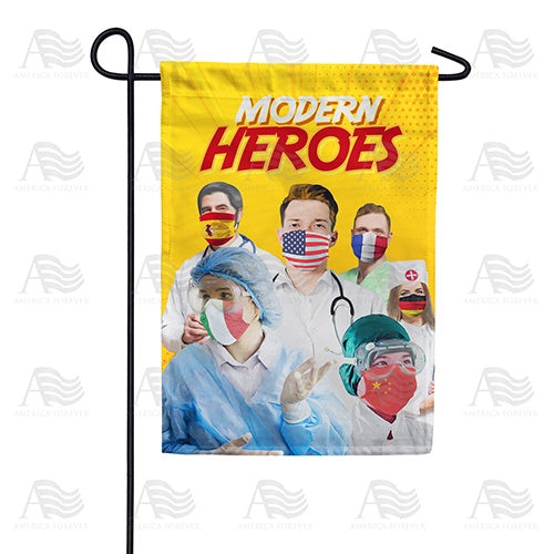 A World Of Heroes Double Sided Garden Flag