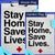 Stay Home, Stay Alive Flags Set (2 Pieces)
