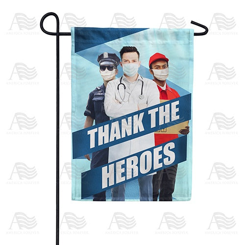 All Heroes Deserve Thanks Double Sided Garden Flag