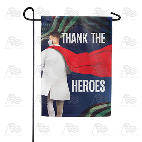 Thank The Heroes Double Sided Garden Flag