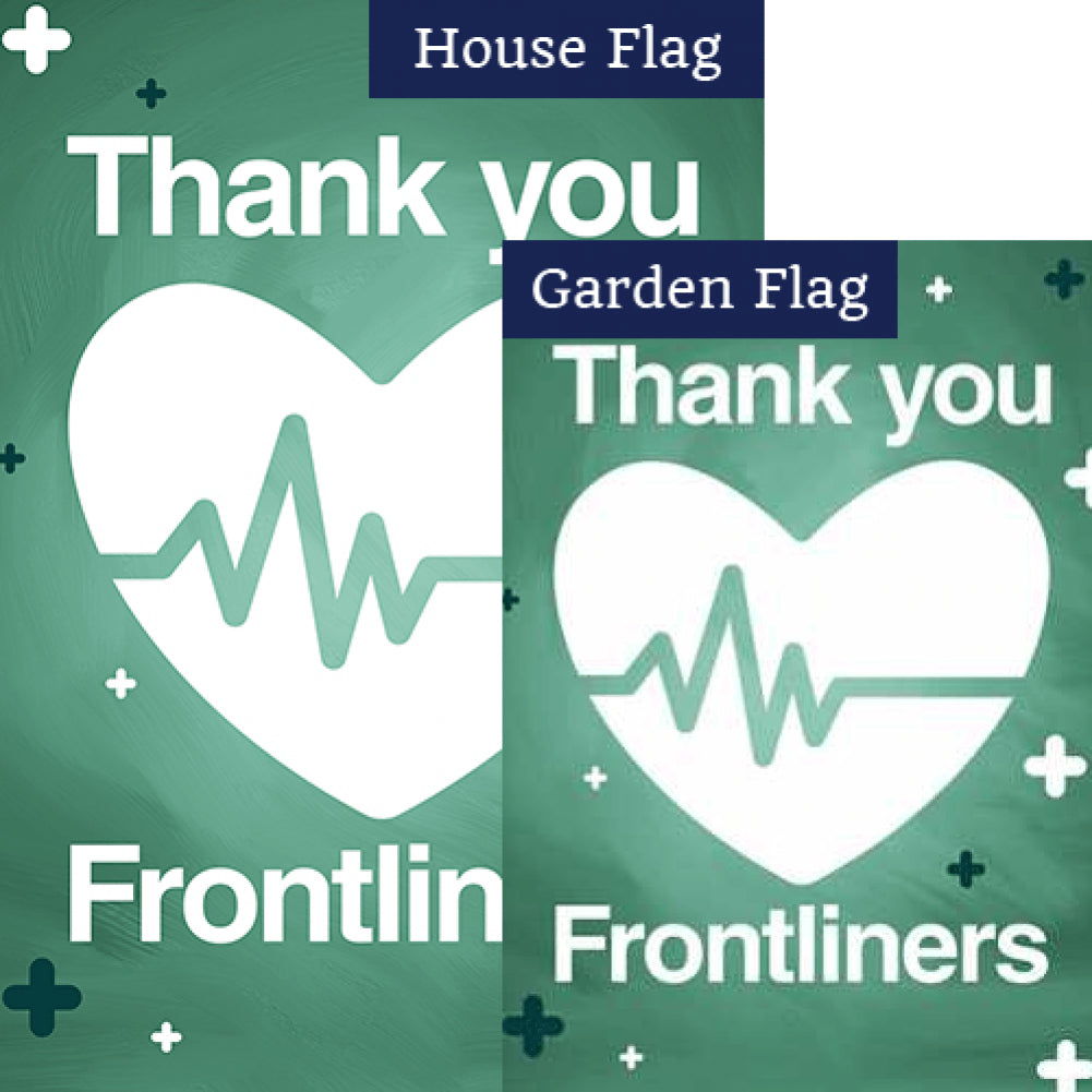 Thank You Frontliners Flags Set (2 Pieces)