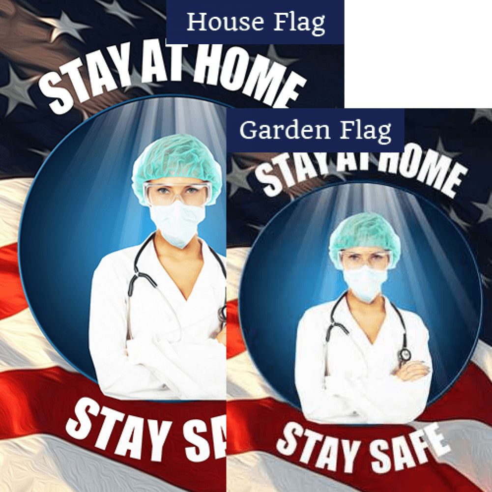 Doctor's Orders Stay At Home Flags Set (2 Pieces)