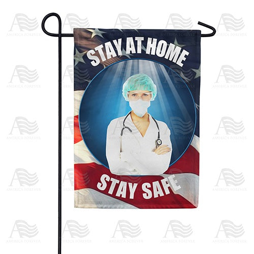 Doctor's Orders Stay At Home Double Sided Garden Flag