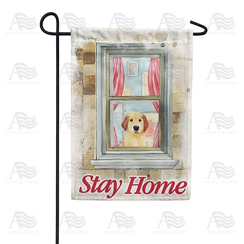 Please Obey And Stay Home Double Sided Garden Flag