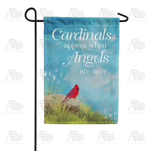 Angels Are Near Double Sided Garden Flag