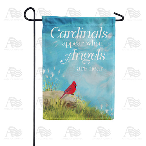 Angels Are Near Double Sided Garden Flag