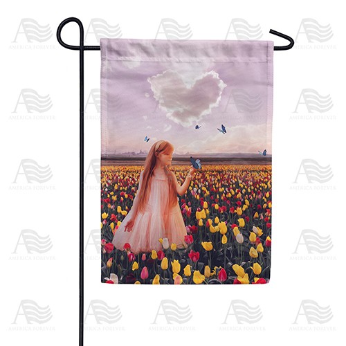 Butterfly Kisses Double Sided Garden Flag