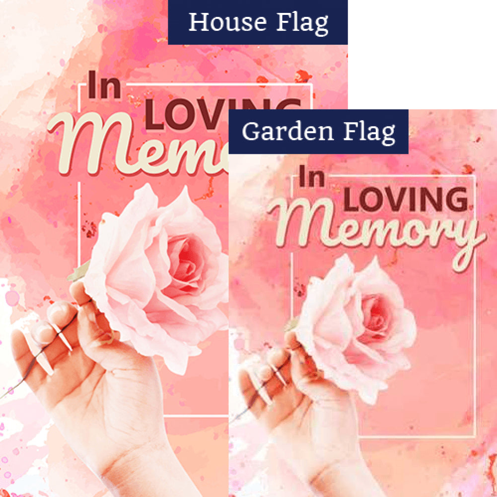 Remembrance Rose Flags Set (2 Pieces)
