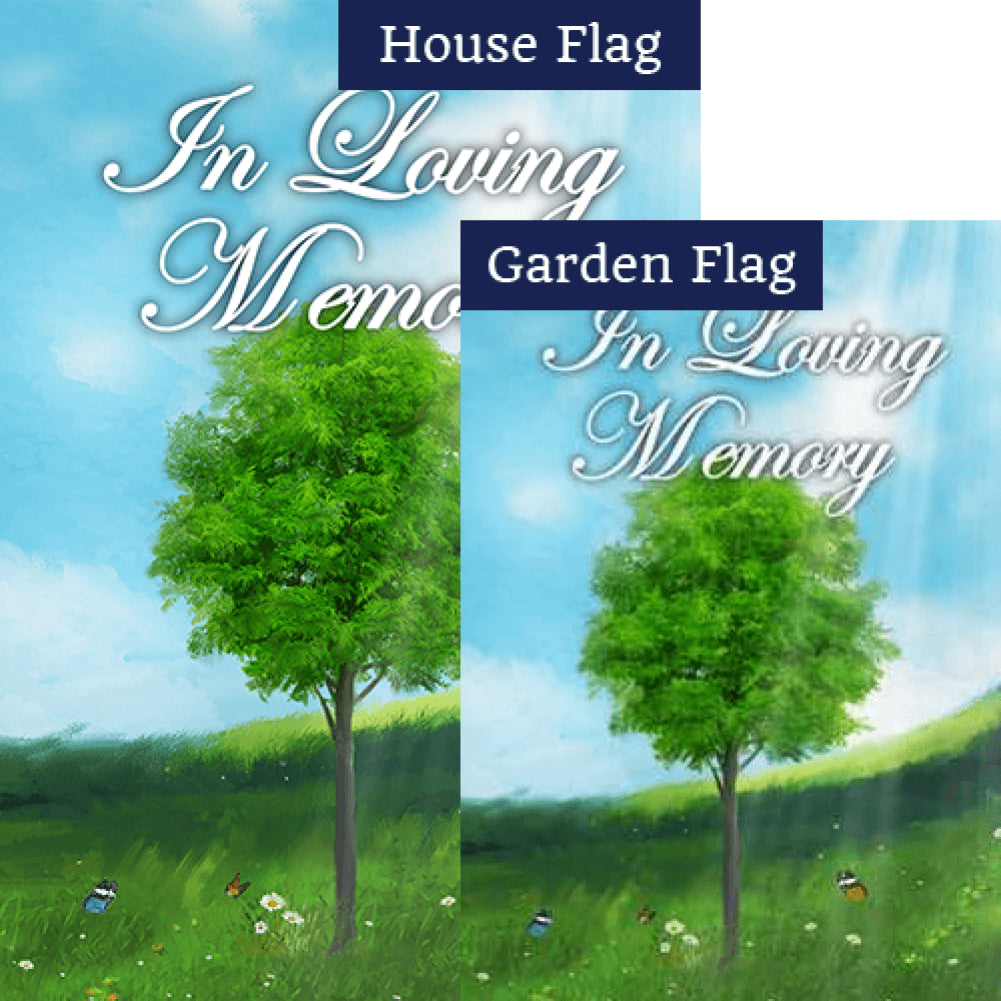 In Loving Memory (Tree) Flags Set (2 Pieces)