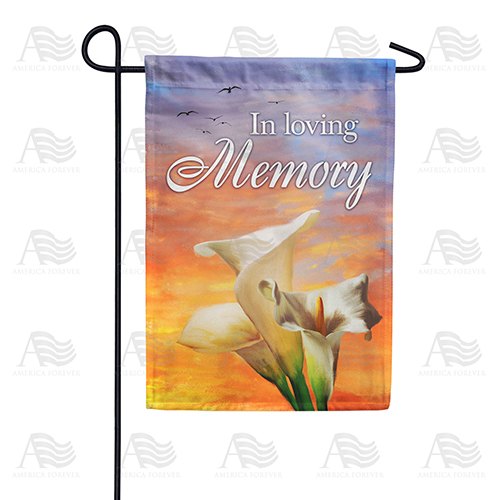 In Loving Memory (Lilies) Double Sided Garden Flag